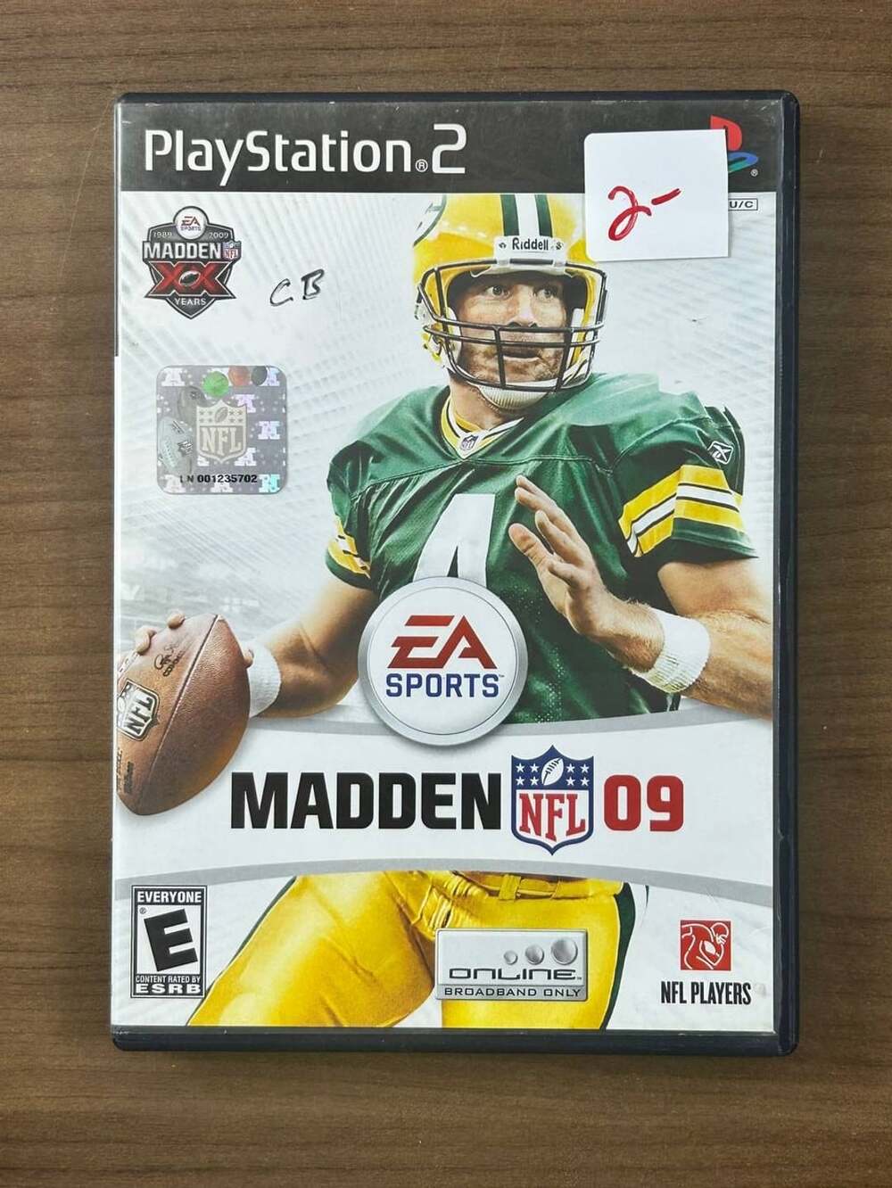 Madden NFL 09 Sony PlayStation 2 PS2 2008 Complete w/ Manual CIB